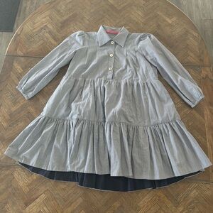 Buru pin striped tiered dress